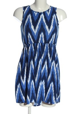 EPIC THREADS Minikleid Damen Kleid Gr. DE 36 blau-weiß Casual-Look