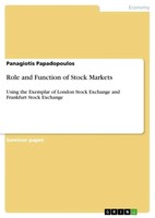 Panagiotis Papadopoulos | Role And Function Of Stock Markets | Taschenbuch