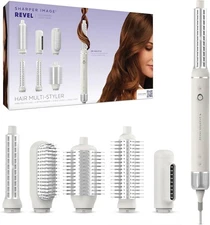 Sharper Image Revel Hair Multi-Styler 6-in-1 Ionic Curler Detangler Dryer Brush