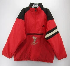 VINTAGE  UNLV Rebels Jacket Men XL Red Apex One Parka Anorak Double Sided 90s *