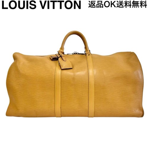 Louis Vuitton Keepall 60 Epi Beige Boston Bag Used