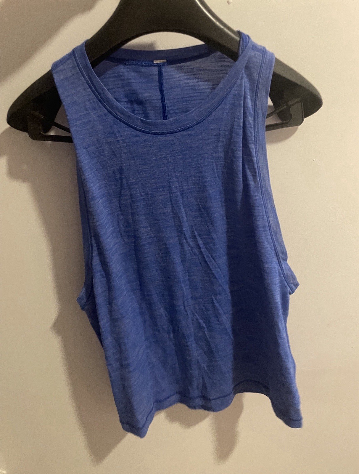 Lululemon Sculpt Tank Top Blue Mesh Back Activewear Size 6
