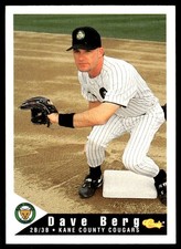 Dave Berg 1994 Classic Best Kane County Cougars #5 Kane County Cougars MLB READ