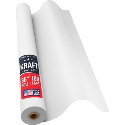 White Kraft Paper Roll - 36  x 100  1200  -  - Banner Paper for Painting, Eas...