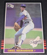 Orel Hershiser 1985 Donruss Baseball #581 Los Angeles Dodgers MLB Rookie Card RC. rookie card picture