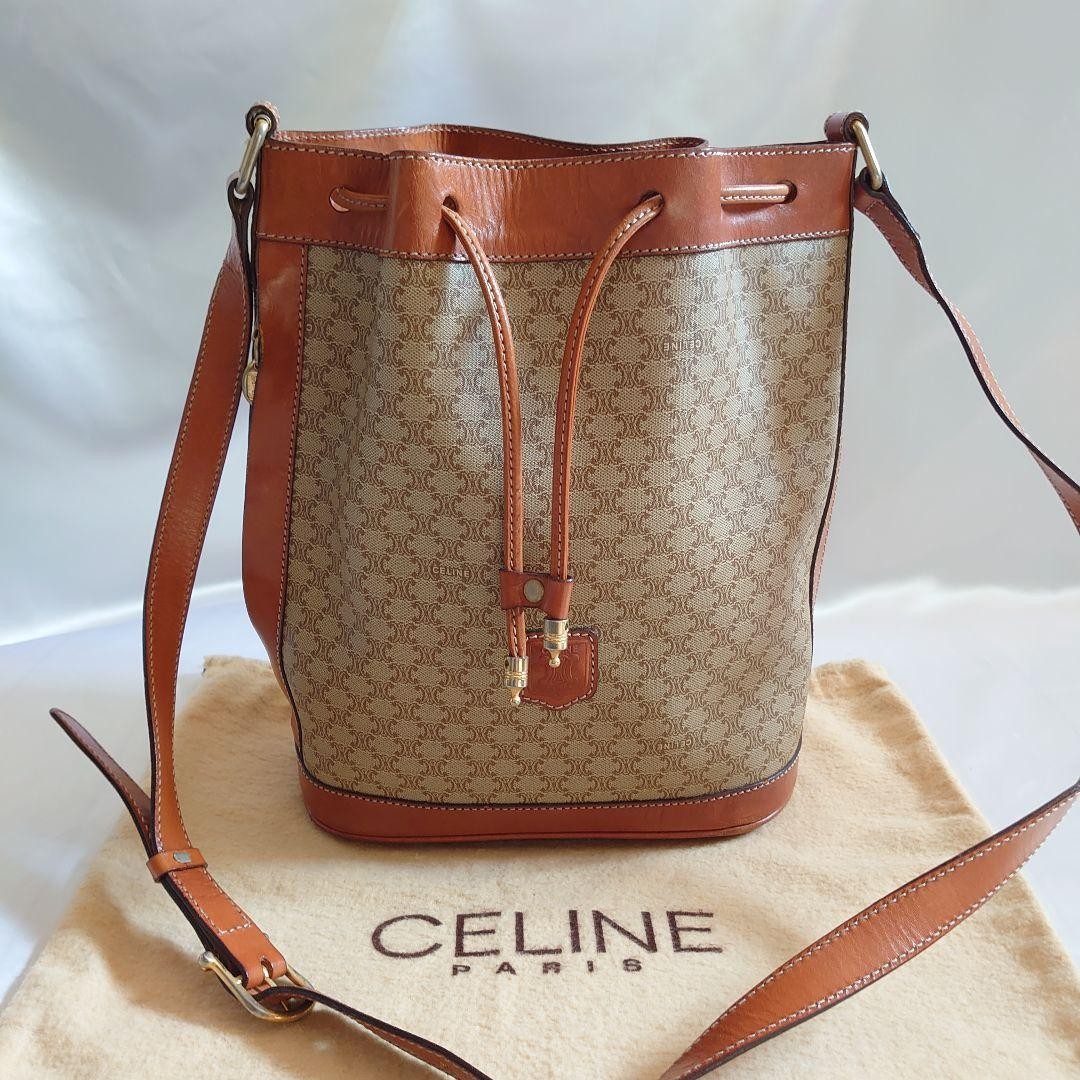 Mint Condition CELINE Macadam Pattern Shoulder Bag - image 1