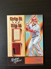 Taylor Ward 2019 Leather & Lumber Grip It 'N Rip It Dual RC Patch Bat Relic /25