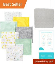 Versatile 7-Pack Flannel Baby Blankets - Machine Washable  Travel-Friendly