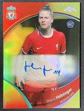 Marie Hobinger 2023-24 Topps Chrome Liverpool Fc Yellow Auto RC /75 #AU-MH
