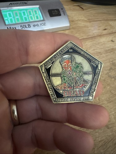 Osama Bin Laden Challenge Coin 9/11 Commemorative Seal Team 6 Sniper Army Navy