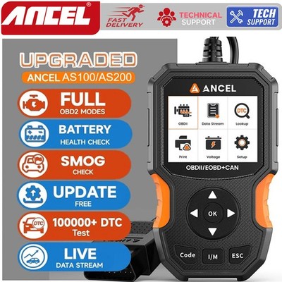 ANCEL AS300 KFZ OBD2 Diagnosegerät Auto Scanner Codeleser Batteriespannungstest