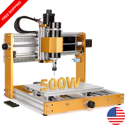 CNC 3018 Pro Router Machine 500W 3 Axis All-Metal w/ Limit Switch & Offline