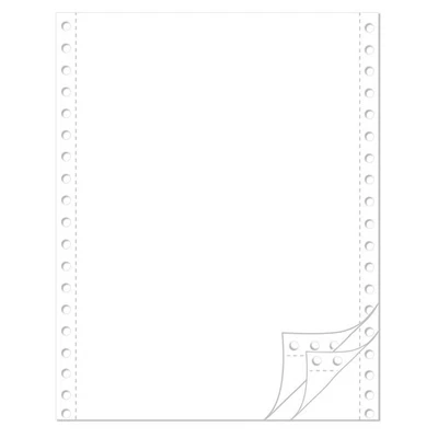 OLSHOP AG Endlospapier 12" 3-fach blanko 60 g/qm 800 Satz weiß selbstdurchschreibend