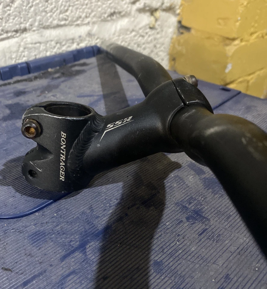 25.4mm Bontrager SSR Stem L:80mm R:25° & Handlebar L:580mm 6° Up 1 1/8” - Image 3 of 4