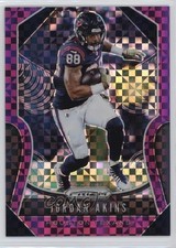 2019 Panini Prizm Purple Power Prizm 33/49 Jordan Akins #135 0q3