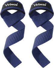 Gym Lifting Straps for Weightlifting  Deadlift - Non-Slip Silicone Grip, Padded