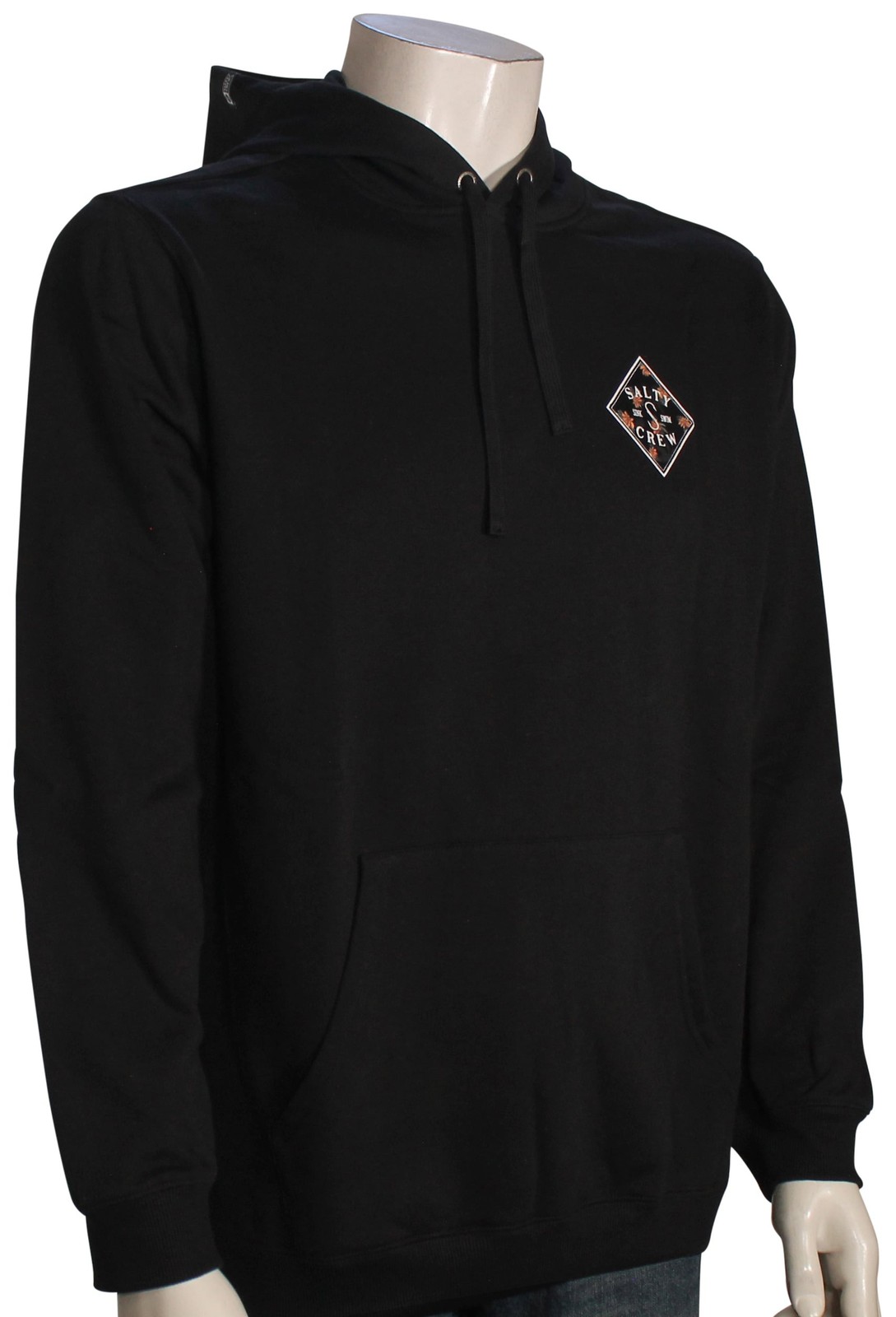 Salty Crew Tippet Fill Fleece Pullover Hoody - Classic Black - New 12590₽