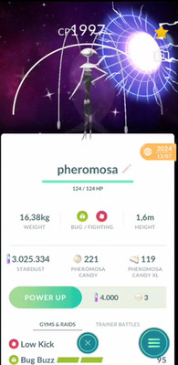 Shiny Pheromosa Wormhole Background