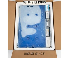 Sonoco Thermosafe Reusable BioThermal Ice Pack 10 x 17.5" 2-Pack