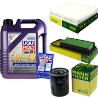 Mann Inspektionspaket 5L Liqui Moly 5W-40 FüR Honda Jazz II 1.3 Idsi 1.3I-Dsi