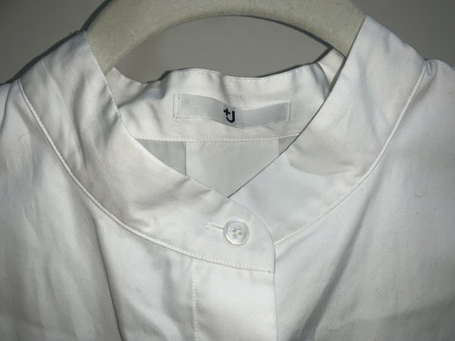 +J (seltene Marke) weißes Button-Down-Hemd Freizeit oder Kleid 100 % Baumwolle neu ohne Etikett - Bild 3 von 18