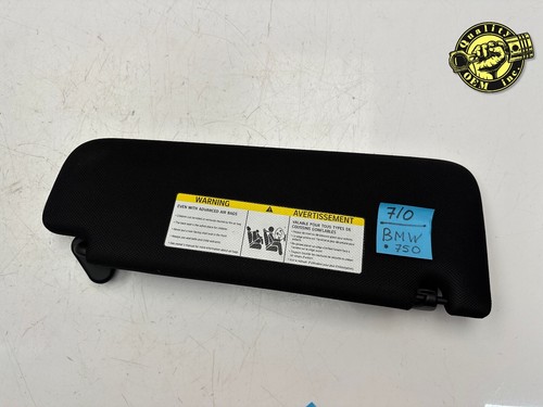 BMW 740 750 G11 G12 2016-2022 delantero izquierdo (lado del conductor) parasol (negro) OEM 23 k - Imagen 8 de 8
