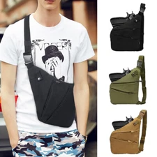 Tactical Chest Sling Pistol Bag Concealed Carry Handgun Crossbody Pack Holster