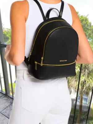 Brand New Micheal  Kors  Bookbag wallet set Rhea Michael Kors Rhea Medium Backpack, Zip Compartments, PVC  main image 4