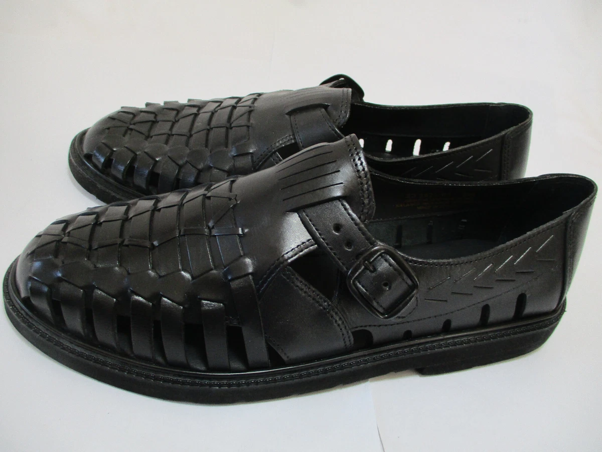 Stacy Adams SHORE Black Basket Weave Sandals Men s Dress Shoes 9 M
