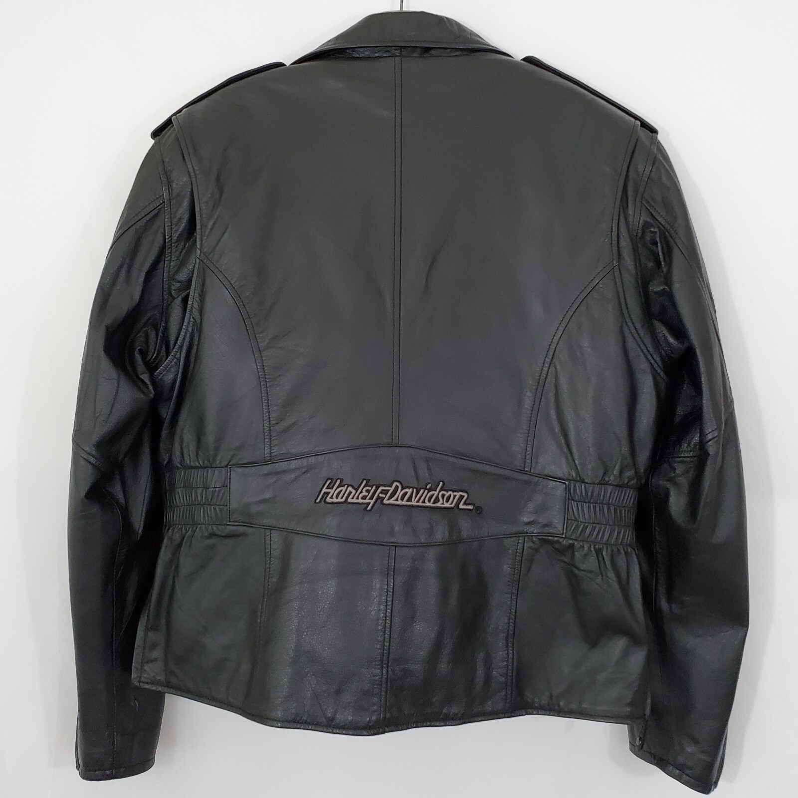 Harley Davidson Motorcycle Leather Jacket Quilted Lin… Gem