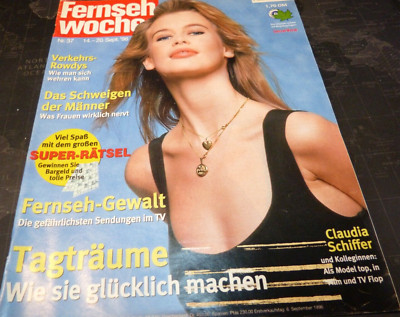 Fernsehwoche Nr.37/1996 Claudia Schiffer/Mr.Bean