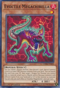 Evoltile Megachirella - CHIM-EN020 - Common - 1st Edition x3 - Near Mint
