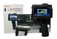 Upgrade Handheld Inkjet Printer 600DPI Logo Date QR Barcode Batch Coding Machine