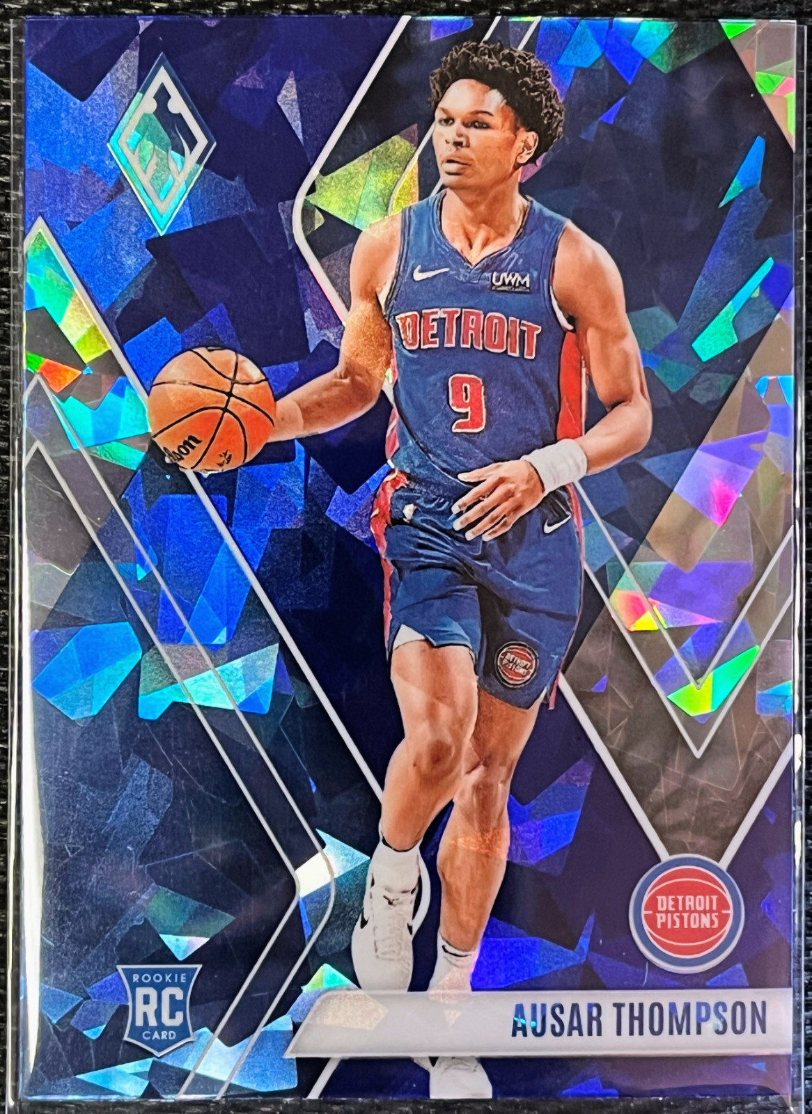 Ausar Thompson 2023-24 Panini Phoenix #292 Blue Ice (RC) - Pistons