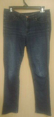 Calvin Klein Lean Boot Women s Size 6X32 Blue Denim CK Jeans 