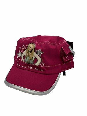 DISNEY Y2K HANNAH MONTANA CAP NWT Backstage Pass SECRET STAR PINK Pocket HAT