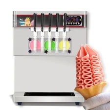 Kolice Commercial ETL Countertop 5 flavors soft serve ice cream maker 3+2 mixed