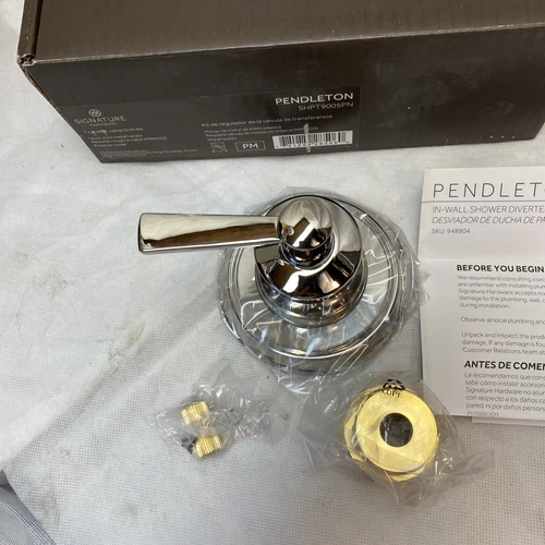 Mirabelle Pendleton Bath Valve Lever Trim Handle, Polished Nickel MIRPT9005PN - Picture 7 of 8