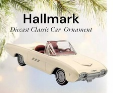 Hallmark Ornament 1963 Ford Thunderbird Sports Roadster Diecast Classic Cars
