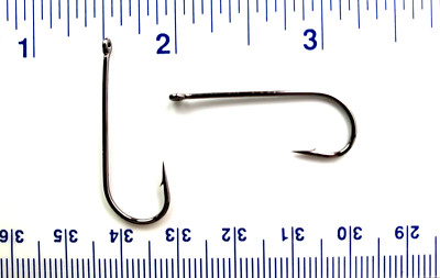 100 super strong 9146 2X strength GT Black Nickel Aberdeen Fishing Hooks size 2