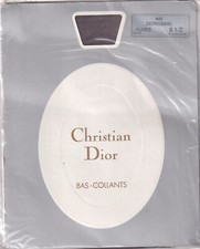 Bas DIOR DIORISSIMO Fumée (Dark Brown). Taille 1 - 8½. Ultra sheer stockings.