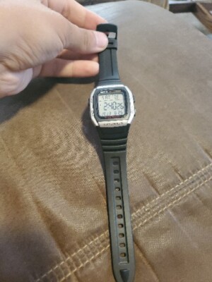 Casio W-96H Watch Digital Multifunction Watch 10 Year Battery Black.    A