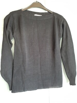 Toller Original Retro Pullover Louis London 70er Jahre Gr. S/ML 36/38 schwarz, 
