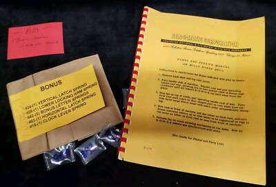MILLS BONUS SPRINGS + SERVICE MANUAL HI TOP & HORSE HEAD ANTIQUE SLOT MACHINE