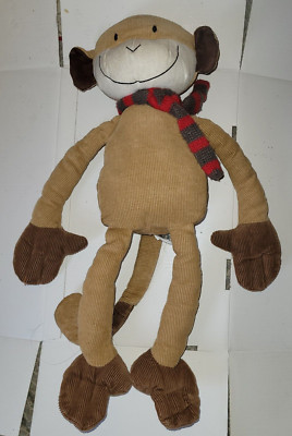 Rentner Jellycat Absolvent Affe Cord Schimpanse gestrickter Schal weiches Plüschtier 15 Zoll