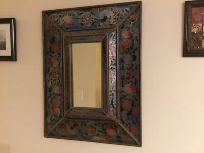 Hand Painted Wall Mirror From Peru Decorative Accessories