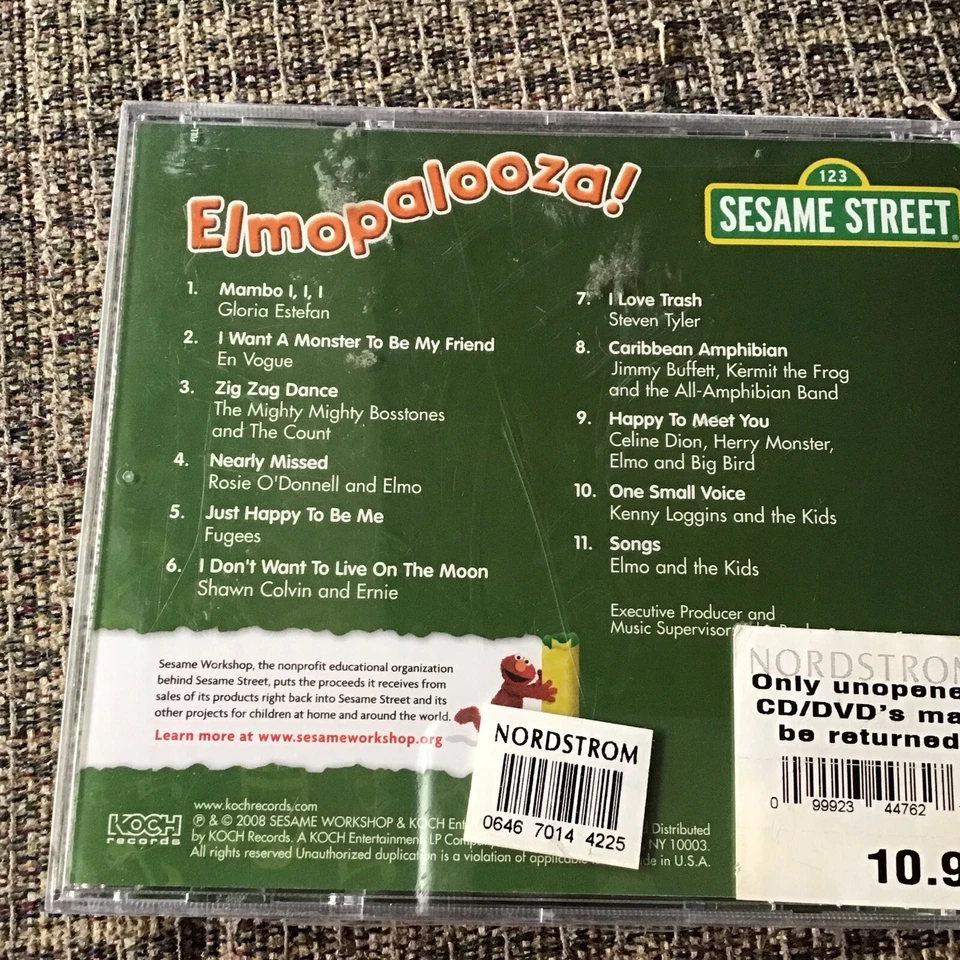 SESAME STREET: ELMOPALOOZA! 2008 CD BRAND NEW KOCH PRINT 11TRX OOP - Image 4 of 4