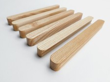 Scandi  Solid Ash Wood Handles – Cabinet Drawer Pulls for Kitchen & Wardrobe