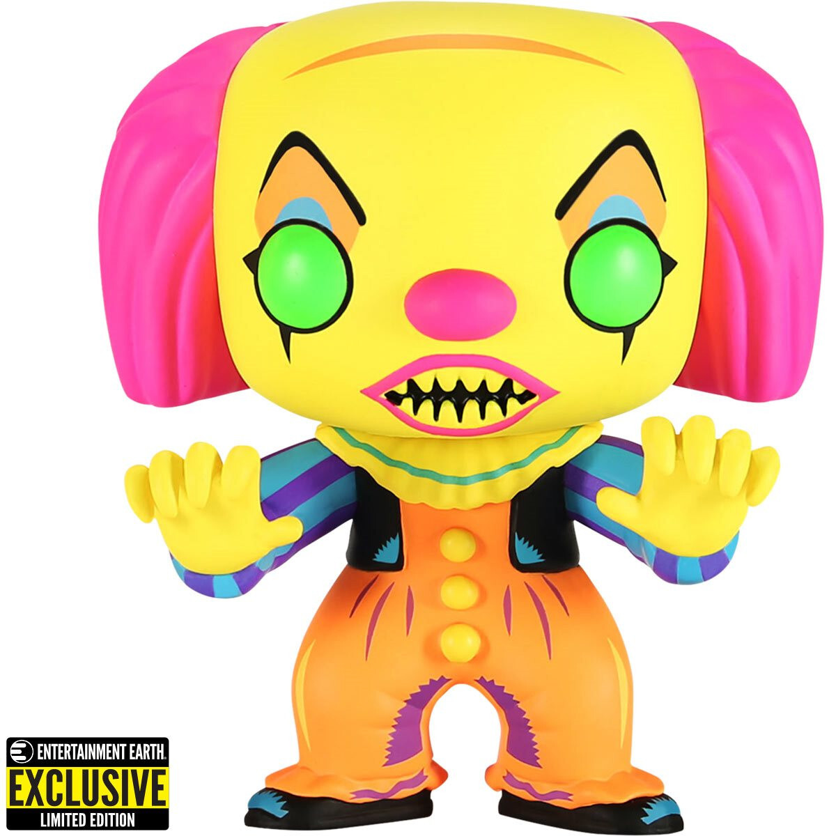 Funko Pop Pennywise 55 IT Movie Black Light Exclusive Vinyl