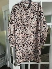 Motherhood Long Sleeve Shirt Dress Animal Print Sz M